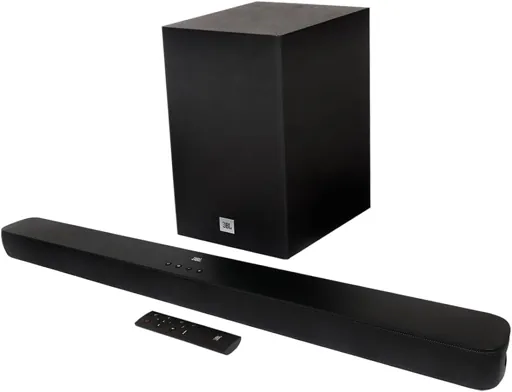 Barra de Sonido JBL Cinema SB180, Powerful Bluetooth, HDMI, altavoz 110W RMS, subwoofer 60W RMS 1