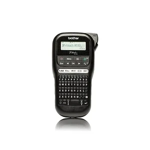 Rotuladora portátil de fácil uso Brother PT-H110BK, velocidad 20mm/seg, 3 fuentes,14 encuadres
