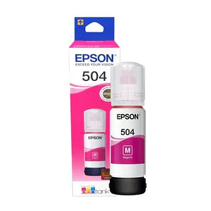 Botella de Tinta Original Epson T504 (T504320-AL), Magenta