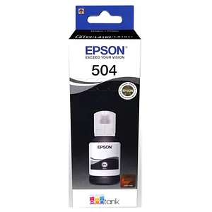 Botella de Tinta Original Epson T504 (T504120-AL), Negro