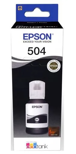 Botella de Tinta Original Epson T504 (T504120-AL), Negro 1