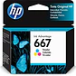 Cartucho de Tinta HP 667, Tricolor - Miniatura 1