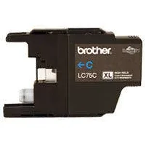 Cartucho de Tinta Original Brother Cian LC75C, Alto Rendimiento