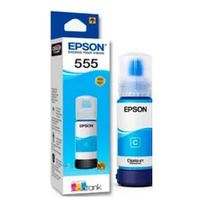 Botella de Tinta Original Epson T555220-AL, 70ml, Cian