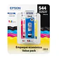 Pack de 3 Botellas de Tinta Original Epson T544, Amarillo - Cian - Magenta, 65ml - Miniatura 1