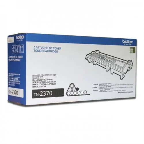 Cartucho de Tóner Original Brother Negro TN2370 HL-L2320D/HL-L2360DW 1