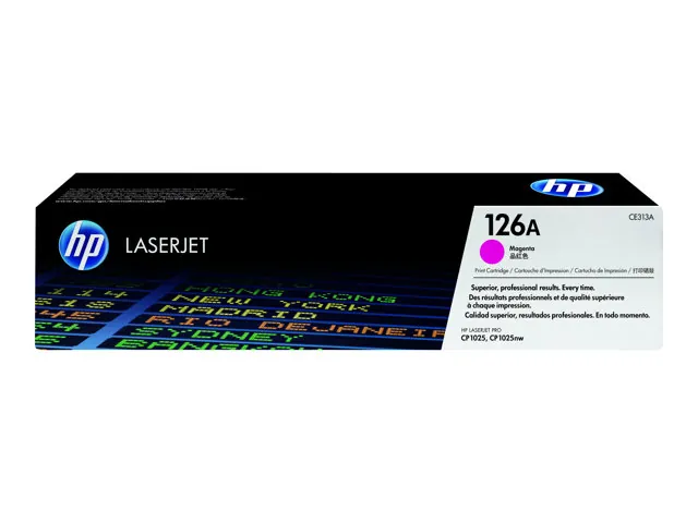 Cartucho de Tóner Original HP 126A, Magenta, LaserJet 1