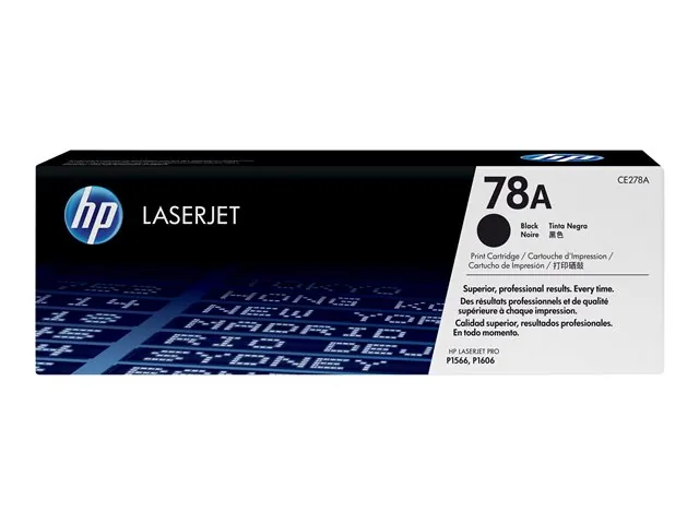 Cartucho de Tóner Original HP 78A Negro LaserJet, Rendimiento: 2.100 páginas 1