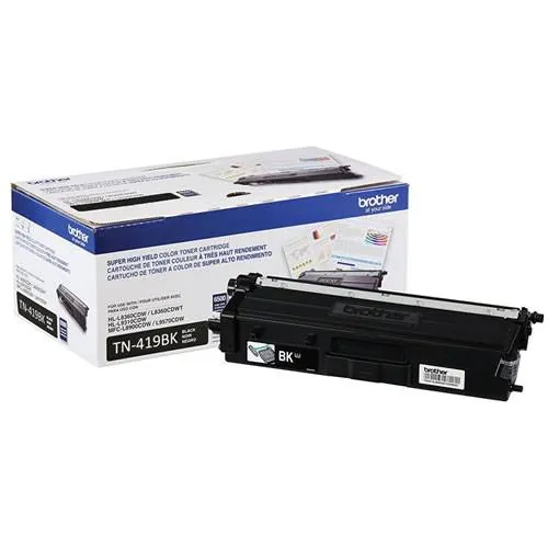 Cartucho de Tóner Original Brother TN-419BK, Negro, 9.000 Páginas 1
