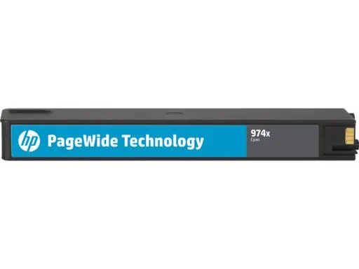 Cartucho de Tinta Original HP PageWide 974X de alta capacidad Cian (L0R99AL) 1