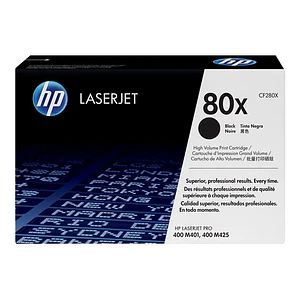 Cartucho de Tóner Original HP 80X, Negro de alto rendimiento, LaserJet (CF280X)