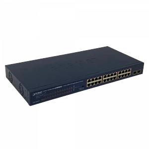PLANET 24-1000-PoE48+af/at 220W-total 2-SFP Switch no-Admin Rack