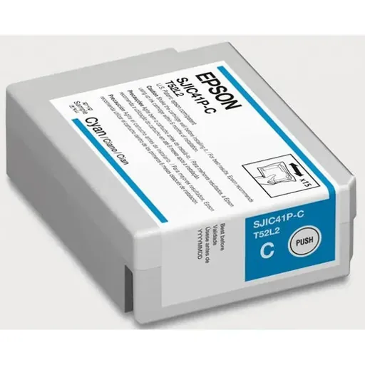 Cartucho de Tinta Original Epson SJIC41P para ColorWorks C4000, 50ml, Cian 1