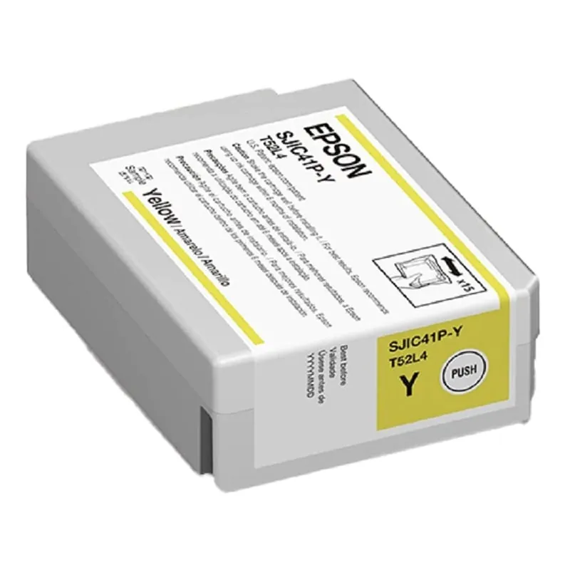 Cartucho de Tinta Original Epson SJIC41P para ColorWorks C4000, 50ml, Amarillo 1