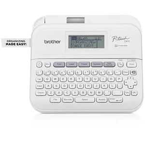 Rotuladora Electrónica Brother PT-D410, Teclado QWERTY, Conexión USB, 180ppp, Blanco