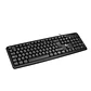 Teclado Xtech XTK-092S, Estándar en Español, USB, Color Negro - Miniatura 1