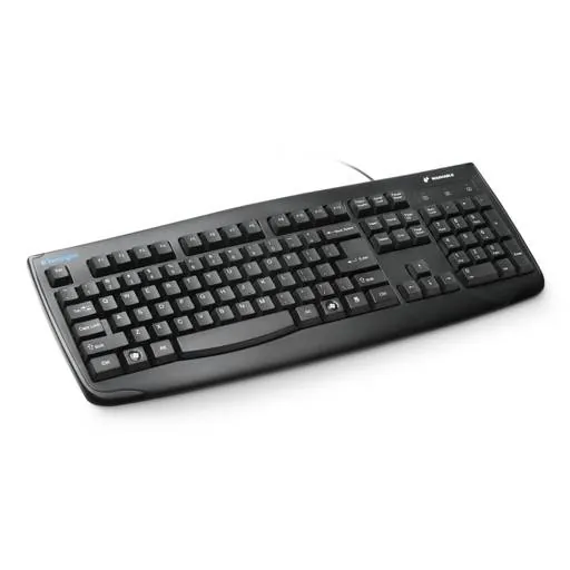 Teclado For Life Lavable Alámbrico Negro Kensington K64407, Antimicrobiano, Color Negro 1