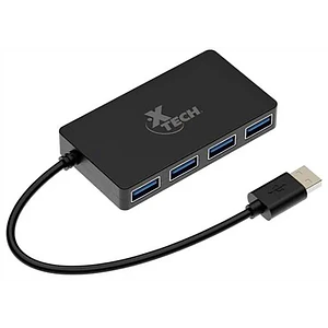 HUB Concentrador USB 3.0 de 4 puertos Xtech XTC-391, Velocidad de transferencia Hasta 5Gbps, 5V