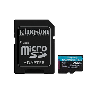Tarjeta de Memoria MicroSDXC Kingston 256GB Canvas Go! Plus, UHS-I , 1133x