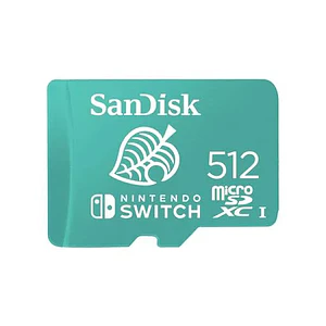 Tarjeta microSDXC SanDisk Nintendo Switch, 512GB, UHS-I U3 Clase 10