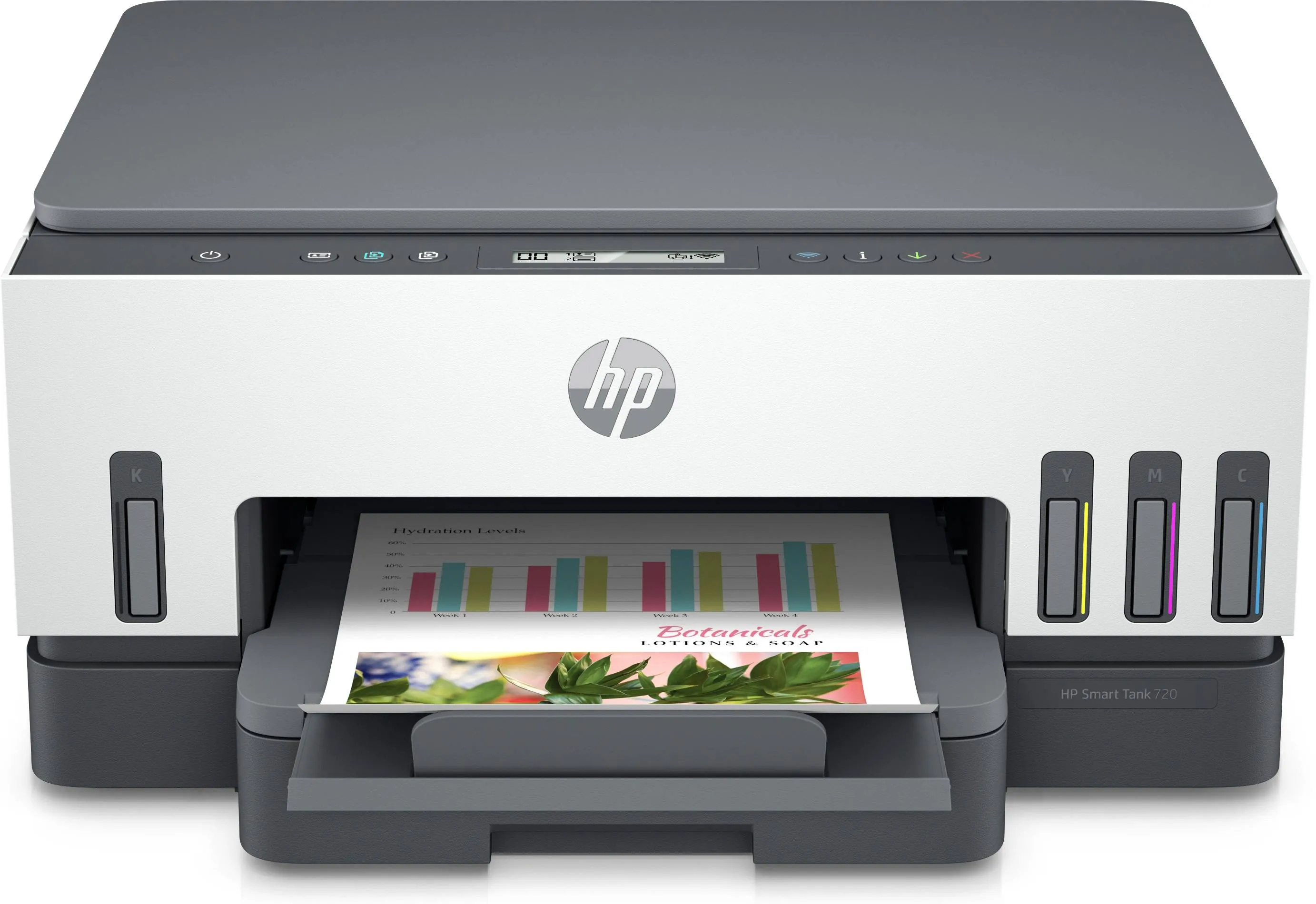Impresora Multifuncional tinta color HP Smart Tank 720, 15 ppm/negro, 9 ppm/color, Bluetooth, Wi-Fi 1