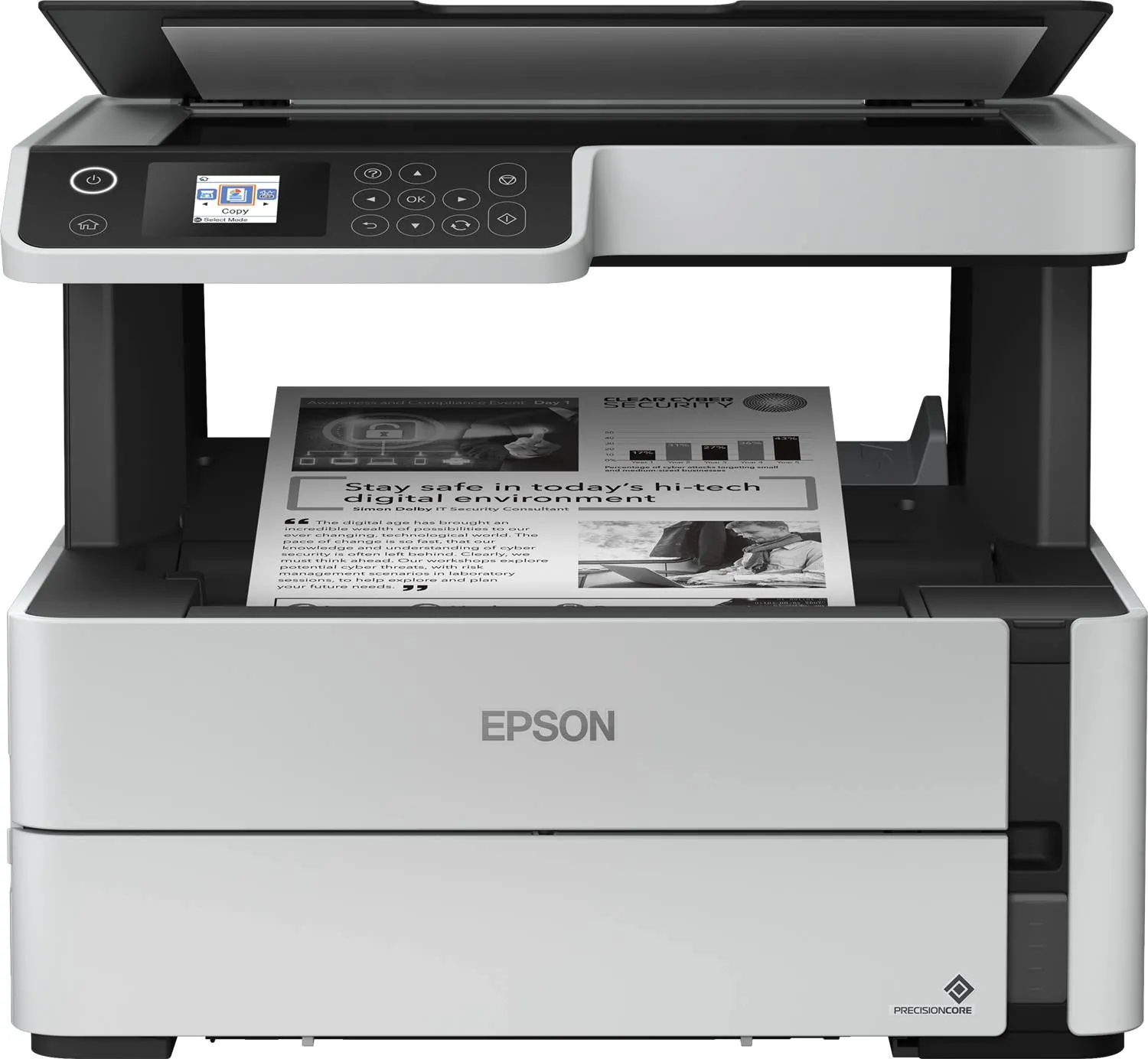Impresora Multifuncional tinta monocromática Epson EcoTank M2170, 20 ppm, Ethernet ,Wi-Fi, USB 2.0 1