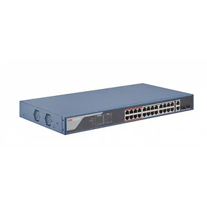 Switch Hikvision Fast Ethernet DS-3E1326P-EI, 24 Puertos PoE+ 10/100 Mbps + 2 Puertos Gigabit