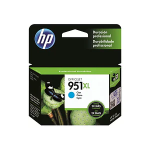 Cartucho de Tinta Original HP 951XL (CN046AL) Cian de alto rendimiento