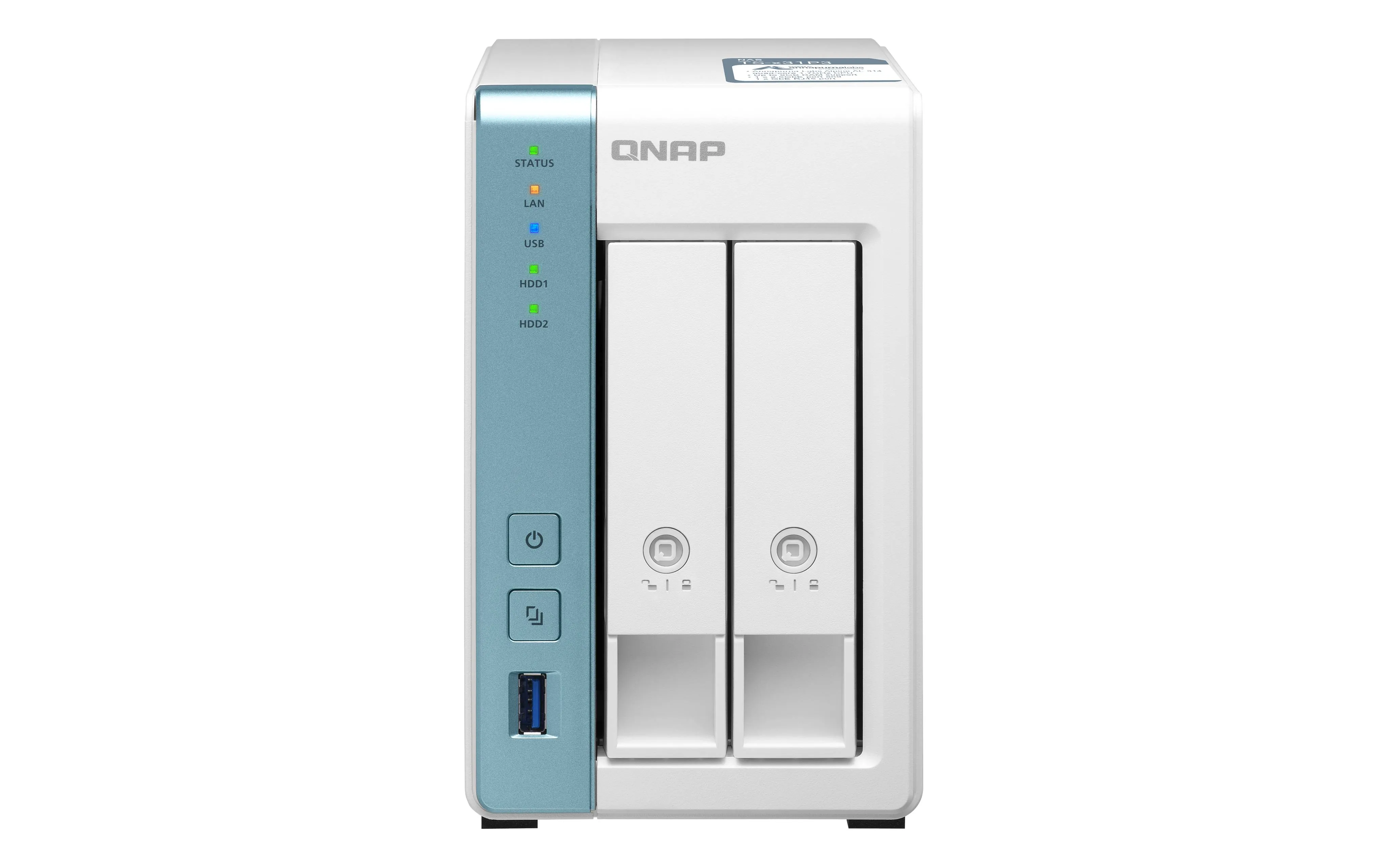NAS QNAP TS-233, ARM Cortex A55, RAM 2GB, 2 unidades SATA de 3,5