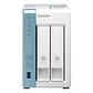 NAS QNAP TS-233, ARM Cortex A55, RAM 2GB, 2 unidades SATA de 3,5