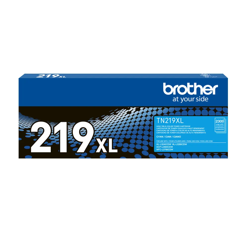 Cartucho de Tóner Original Brother TN-219XLC - Cian de Alto Rendimiento para Impresoras Láser 1