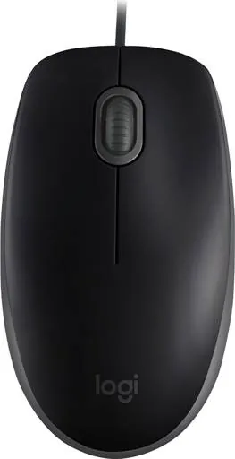 Mouse Logitech M110 SILENT, Tamaño Normal, Confortable, Wired, Click Silencioso, Black 1
