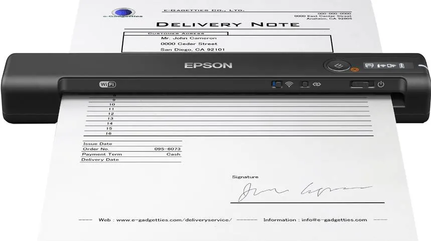 Escáner Portátil Epson WorkForce ES-60W, Digitalizador Inalámbrico Completamente Portátil 1