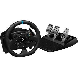 Volante Logitech G923 TRUEFORCE para Xbox One, Diseño Premium, Doble Embrague, Pedales incluidos