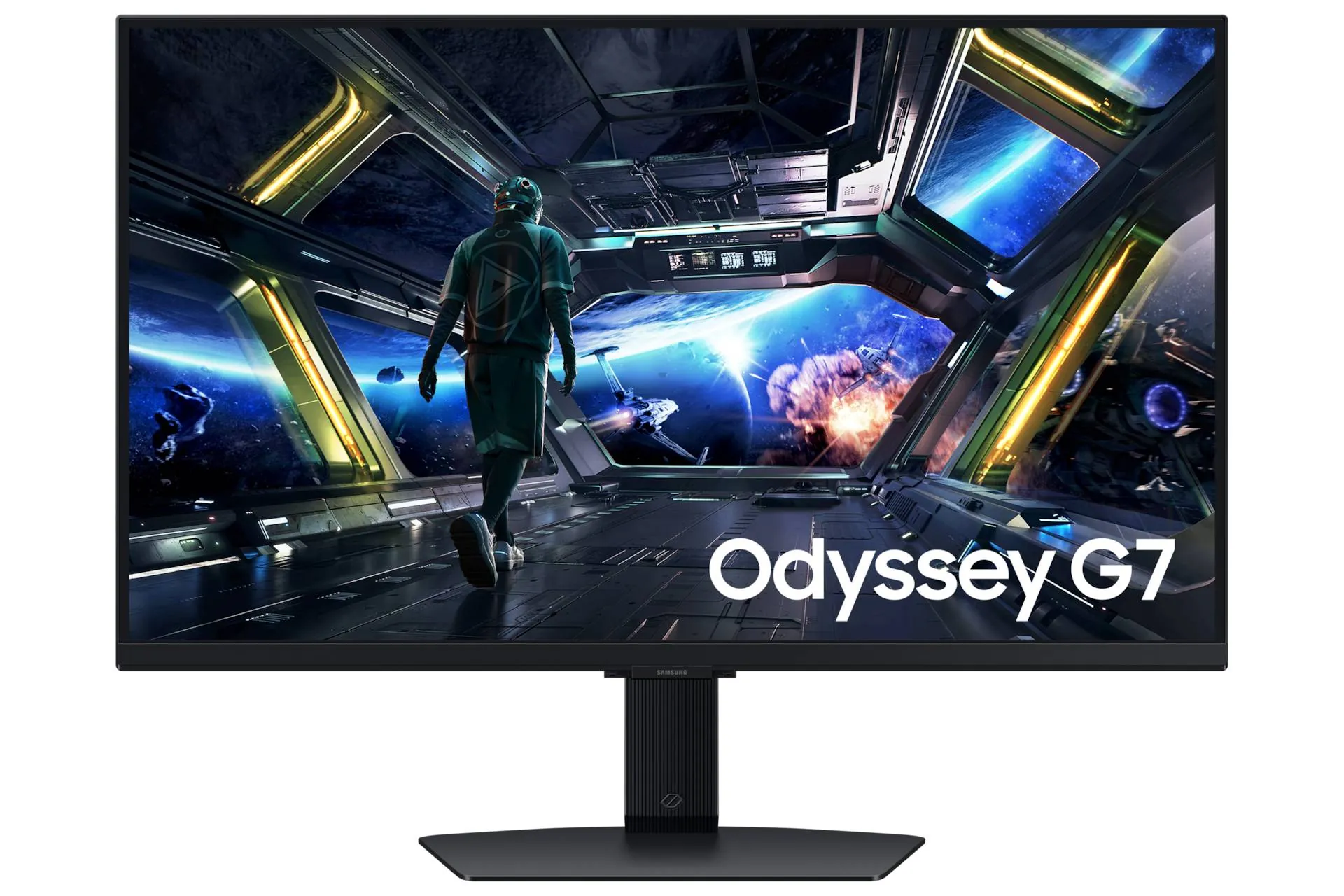 Monitor Gamer Samsung Odyssey G7 G70D 27'' 4K UHD, 144Hz Fast IPS, 1ms, HDR10+, Gaming Hub, Negro 1