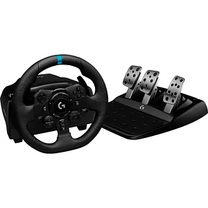 Volante Logitech G923 con Pedales TRUEFORCE para PS4, Diseño Premium, Doble Embrague