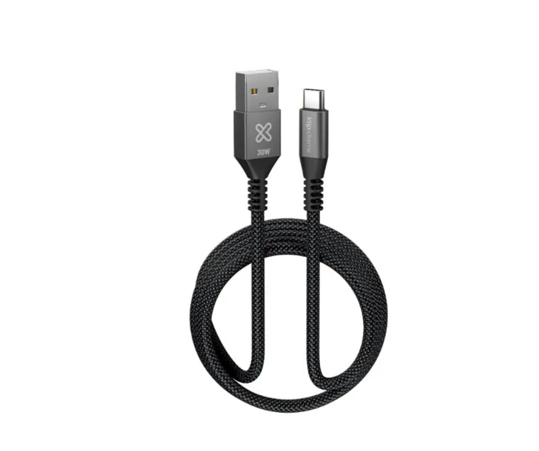 Cable Trenzado USB-A a USB-C Klip Xtreme PowerGo 050 30W 1.8 1