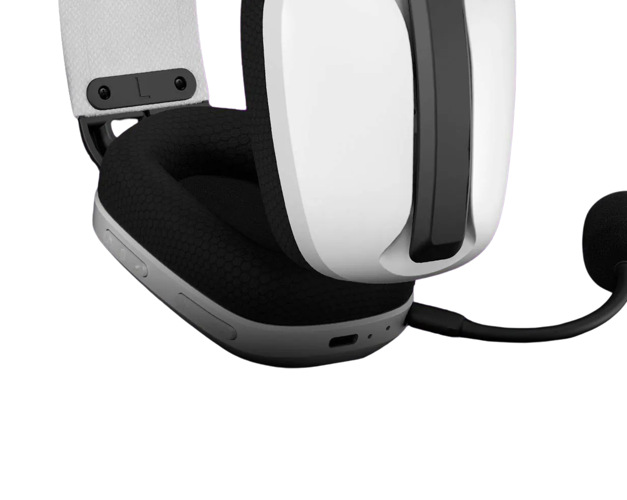 Audífonos Gamer Primus Arcus 360BT PBH-360W, Inalámbrico, Bluetooth 5.3, Micrófono Removible, Blanco 1