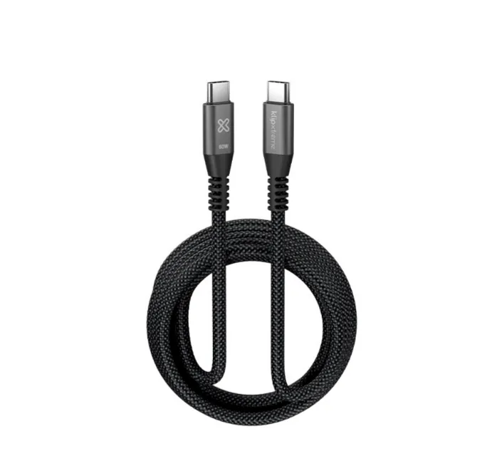 Cable Trenzado USB-C a USB-C Klip Xtreme PowerGo 250 60W 3m 1