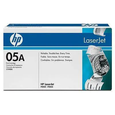 Cartucho de Tóner Original HP 05A, Negro, LaserJet, Rendimiento ~2300 páginas 1