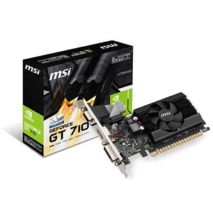 Tarjeta de Video MSI Nvidia® GeForce® GT 710 2GD3, 2GB DDR3, 64-bit, PCI-e 2.0