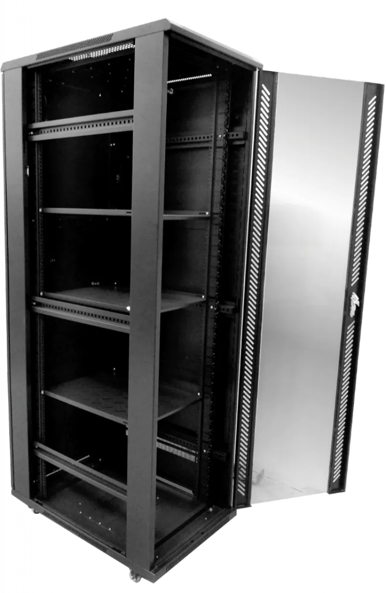 Rack Vidrio 42U 900mm 90cm-Fondo Rack Ventiladores-PDU-Bandejas 1