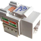 Modulo Blanco Cat6 U/UTP Punchable Keystone Conector Hembra RJ45 - Miniatura 1