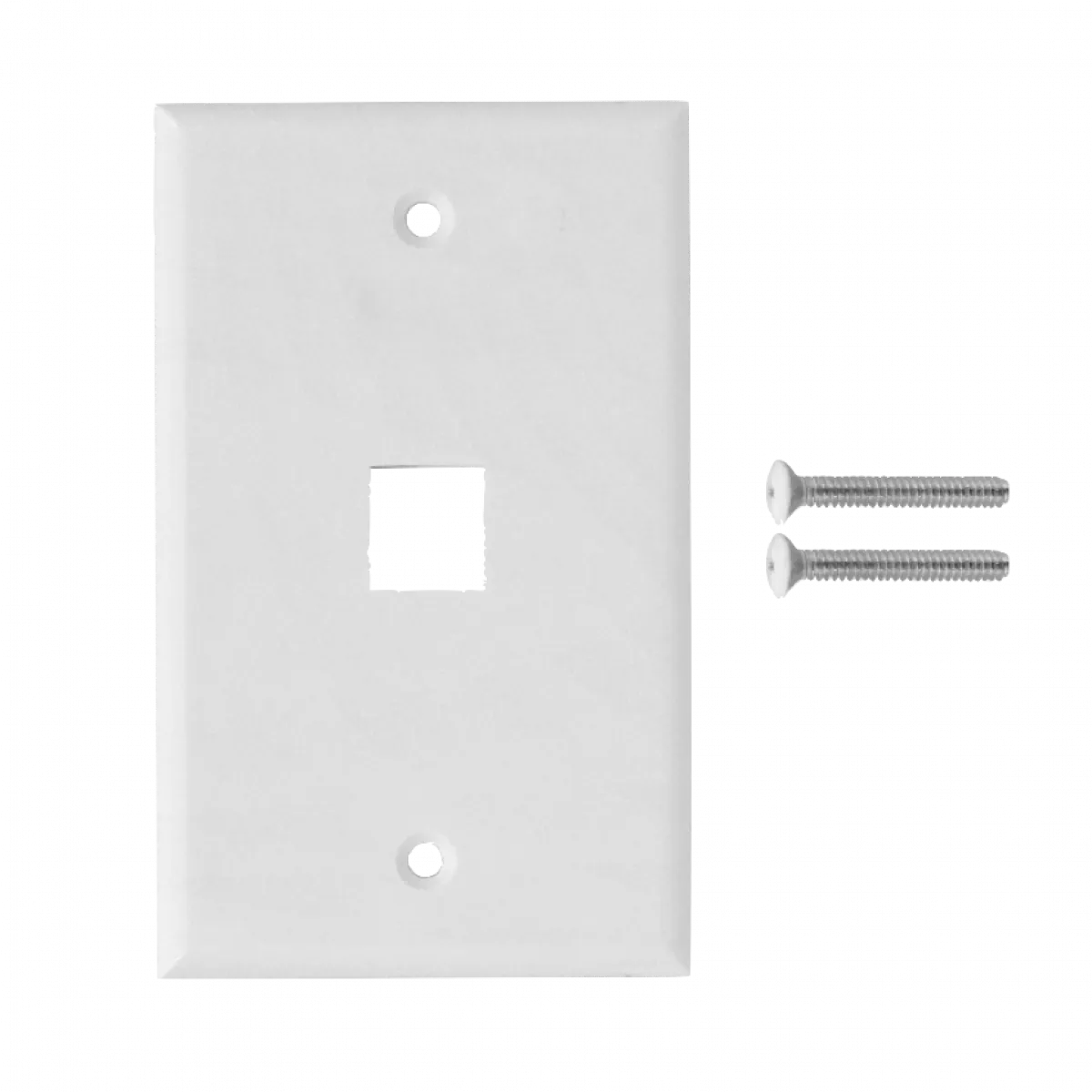 Face Plate blanco 1-Keystone Vertical  70x114mm 1