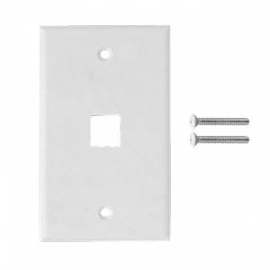 Face Plate blanco 1-Keystone Vertical  70x114mm