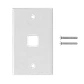 Face Plate blanco 1-Keystone Vertical  70x114mm - Miniatura 1