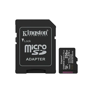 Tarjeta MicroSDXC 256GB Kingston SDCS3 Canvas Select Plus 100MB/s Clase 10 A1 + Adaptador SD