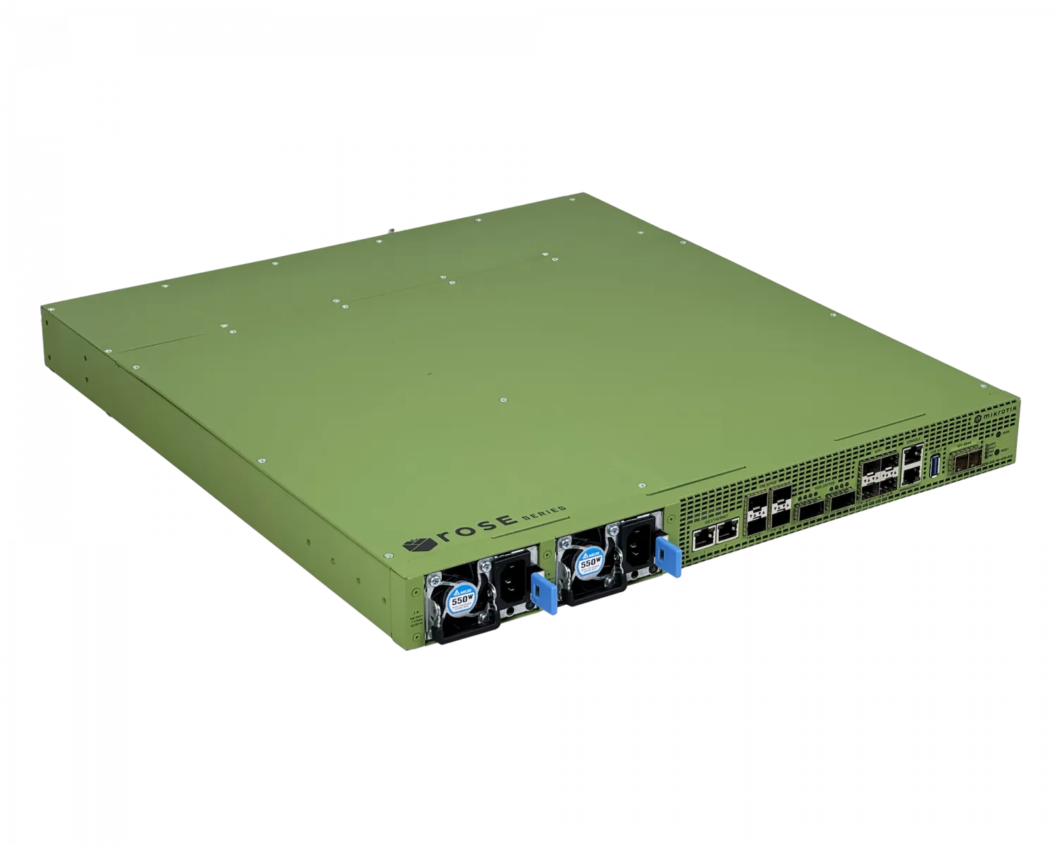 Servidor de Datos MikroTik RDS2216-2XG-4S+4XS-2XQ on 20 Bahías U.2 NVMe, Conectividad de hasta 100G 1