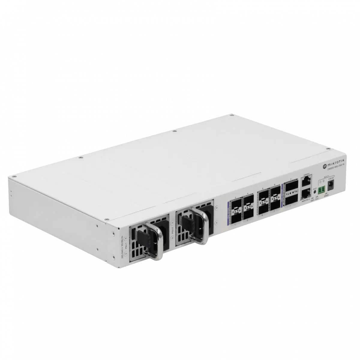 Switch MikroTik CRS510-8XS-2XQ-IN, 8 Puertos SFP28 25G, 2-QSFP28 100G, 220VAC 1