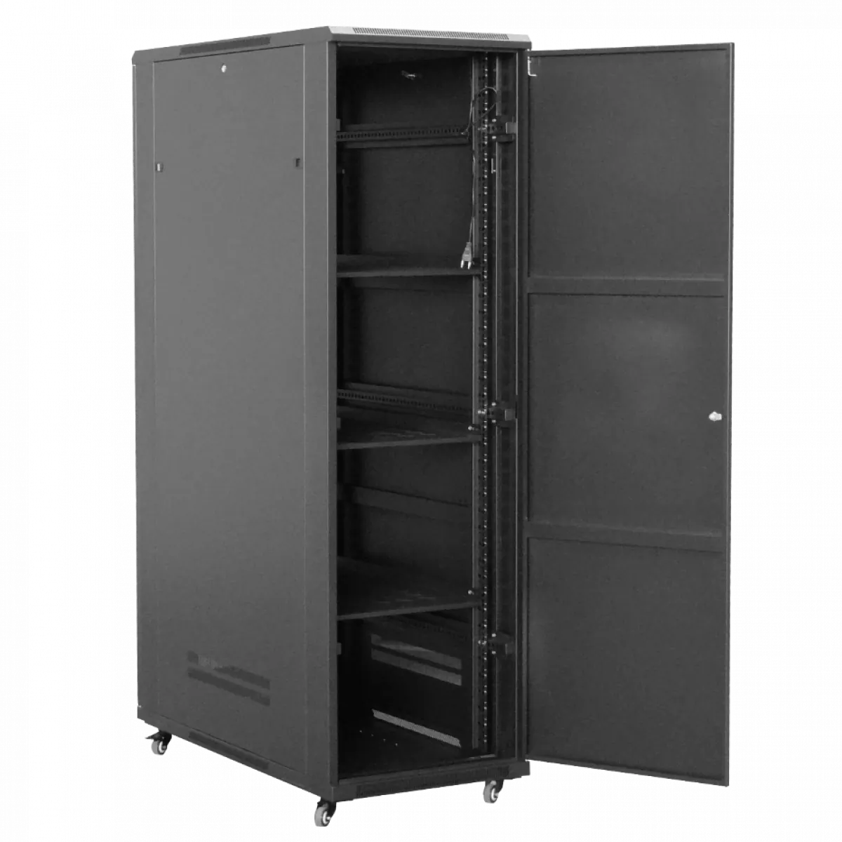 Gabinete Rack LINKMADE RK42-12PL 42U 1200mm Microperforado con Turbina y Bandejas 1